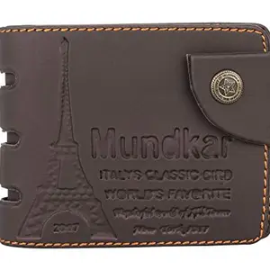 Mundkar Brown Synthetic Men's Wallet (F20-BROWN-2021)