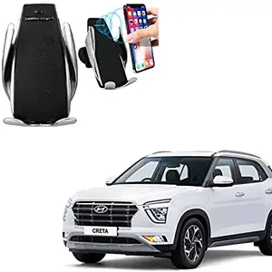 Kozdiko Car Wireless Car Charger with Infrared Sensor Smart Phone Holder Charger 10W Car Sensor Wireless for Hyundai Creta 2020