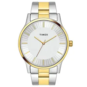 TIMEX Unisex Stainless Steel Analog Silver Dial Watch-Tw0Tg8302, Band Color-Multicolor