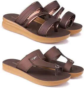 BERSACHE Extra Soft Classic Casual Flip Flops for Women with Regular wear | Ultra Soft & Flexibility Technology | HT-Flip Flop-6161-6158 Multicolor