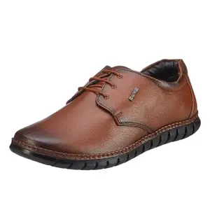 Duke Mens Formal Derby Shoes TAN