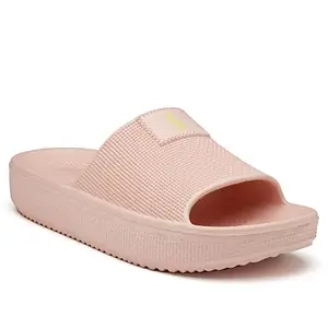 SOLETHREADS POOL Slides| Fashionable| Breathable | Stylish | Lightweight | Anti-Skid | Durable | Cushioned | Comfortable | Technical Utility |Premium Slides for Women Indoor and Outdoor use | PINK | 7UK