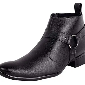 george Adam Men's Black Leather Casual Shoes 9 UK