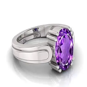 9.25 Ratti Katela (Amethyst) Original Stone Adjustable Ring For Men And Women With Lab Certified B-08