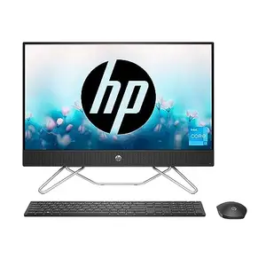 HP All-in-One PC 12th Gen Intel Core i3-1215U 24-inch(60.5 cm) FHD Desktop (8GB/512GB/Windows 11/Wireless Keyboard and Mouse Combo/IR Privacy Camera/Intel UHD Graphics/MSO/Jet Black) 24-cb1802in