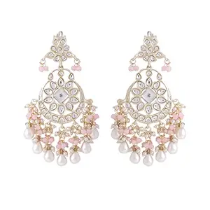 Yellow Chimes Earrings for Women and Girls Traditional Kundan Dangler Earrings | Gold Plated Beads Long Dangler Earrings | Birthday Gift for girls and women Anniversary Gift for Wife