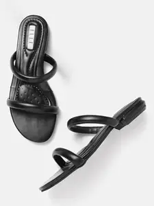 ELLE Women Sandal,Black,UK-7