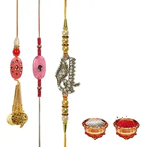 Manonita Rakhi Gift for Brother, bhaiya bhabhi, Gift Set (Rakshabandhan Mug, Roli,Chawal) BW-BH