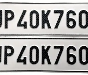 Moto Utility Car Number Plate Suitable for BMW X7, X1, XM, X5, Z4, I7, X3, 3 Series, M2, 7 Series, X4, 6 Series Ix1, I5, Z4 Models | Non- HSRP Without Bar Code Serial Number | White Plate