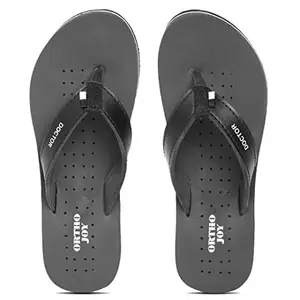 ORTHO JOY Women's Doctor Orthopedic Soft Slippers - Grey