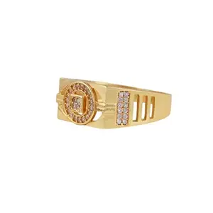 Stylish Men's Designer Ring Diamond Gold Ring For Men Ring/Gold Ring||JEWELRYRING-364-18