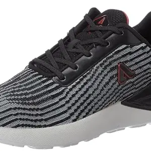 Aqualite Men Tyson Shoes, Black/Red, 8 UK/India