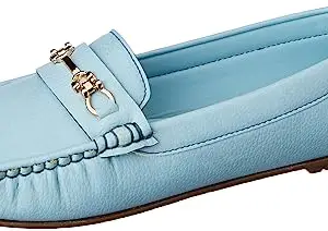 Elle Women's Loafers, Sky Blue, 4