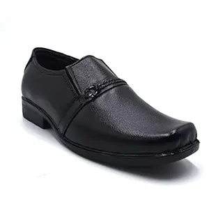 Honeck Men Synthetic Comfrotable Formal Shoe for Men 8 UK/India Black