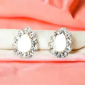 MAGICKAL MOON Women Jewellery Crystal Stud Earrings For Women and Girls (1 Pair)__045