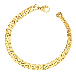 Amaal Bracelet for Men chain | Fashion Silver Bracelet for Men combo | Chain bracelet for boys | Stainless Steel Golden Bracelet for Men | gold bracelet for men Stylish Link chains mens bracelet A519