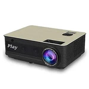 Play PLAY™ LED HD Projector 6500 Lumens Beamer Video Home Cinema Native 1080P 3D 4k Projector with VGA USB HDMI AV INPUT AUDIO inbuilt Speaker for Entertainment or Education