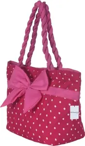 REEDOM FASHION Cotton Handbag for Women (Pink) (RF1605)-BZ