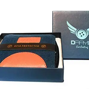Daayim Girls Orange Genuine Leather Wallet