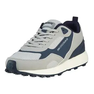 Duke Men's GRIPLOCK Sports Shoes | Running, Sports, Walking, Jogging | Colourblocked Design, Mesh Upper | Mens Sports Shoes Grey/Navy