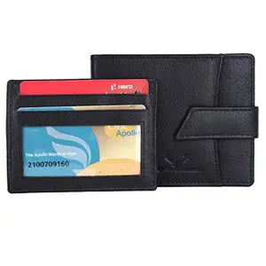 Urban Leather RFID Protected Genuine Leather Wallet for Men(Black)