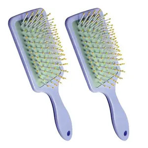 Hair Brush – Detangling & Smoothing Brush for Men & Women | Anti-Static, Soft Bristles | For All Hair Types (Purple)