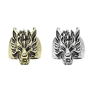 JD India Gems & Rings JD's Wolf Head Ring (Click on JD India Gems and Rings to Buy Our Products) Pls Share This Page in Facebook, Twitter, etc (Golden, 17)