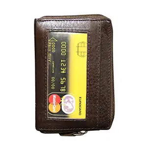 STYLE SHOES Leather Brown Card Wallet, Visiting, Credit Card Holder, Pan Card/ID Card Holder for Men and Women