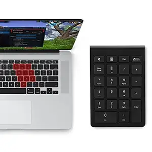 Jingyig Numeric Keypad, Small Numpad 22 Keys USB Plug and Play Ergonomic for Calculation