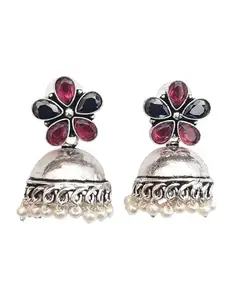 Griiham Oxidised Earrings Jhumka For Women And Girls