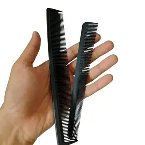 ZAUKY 1pc Comb Carbon Fiber Salon Hairdressing Comb Fine and Wide Tooth Comb with 1pc Carbon Comb for Salon Style Cutting Hairdressing Anti Static Heat Resistant Design Hair Styling comb (Combo Pack)