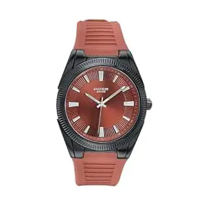 Sonata Poze 7 Analog Orange Dial Orange Silicone Strap Watch for Men - SP70099NP01W