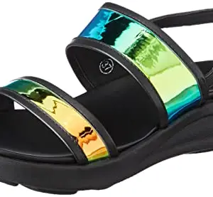 Inc.5 Wedges Fashion Sandal For Women_990122_BLACK_3_UK