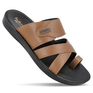 WALKAROO WE1326 Mens Sandals for dailywear and regular use for Indoor & Outdoor - Chiku
