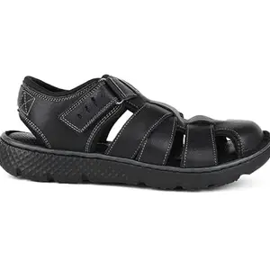 Hush Puppies Men's Douglas Fisherman Black Sandal-7 Kids UK (8646928)