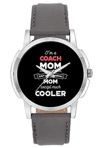 BIGOWL Wrist Watch for Men - I'm A Spiritual Mom, Just Like A Normal Mom Except Way Cooler | Gift for Spiritual - Analog Men's and Boy's Unique Quartz Leather Band Round Designer dial Watch