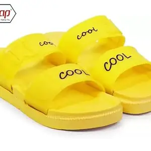 Skytrap Women Yellow EVA Slippers Flipflop (numeric 5)