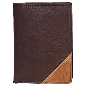 Leatherman Fashion LMN Genuine Leather Tan Unisex Wallet ( 9 Card Slots)
