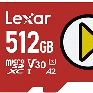 Lexar Lexar Play 512GB microSDXC UHS-I Card, Compatible with Nintendo Switch, Up to 150MB/s Read (LMSPLAY512G-BNNNU)