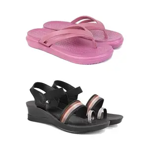 Women's Comfortable Sandal,Casual Lightweight Sandal for Everyday Wear | (COMBO-2)-1978-1960-5-EURO-36