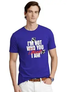 ADRO Mens Printed T-Shirt | Cotton Regular Fit Streetwear Tshirt | Trendy Graphic Design Casual T Shirt for College & Outings