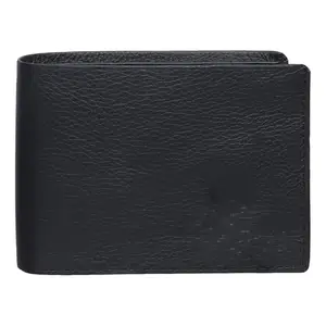 TAIKUN FASHION Men's Stylist Black Genuine Leather Wallet with RFID Protection | Branded Gift Wallet for Men