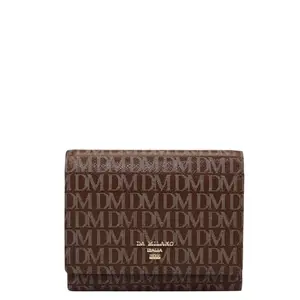 Da Milano Mini Trifold Leather Women Wallet - Brown (LW-10029J)