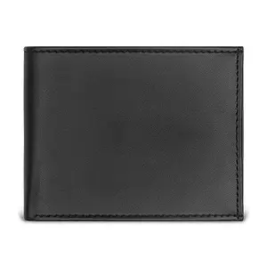 The Wallet Store Handcarfted Leather Wallet | Sleek & Functional Design | Best Gift for Brother, Father, Husband, Boyfriend, etc (Matte Black - NP)
