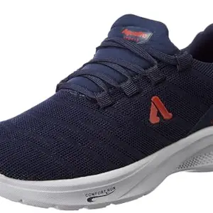 Aqualite Men Bulgaria Shoes, N.Blue/Red, 9 UK/India