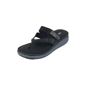 Mochi Women's Black Comfortable Casual Slipper UK/7 EU/40 (32-1171)