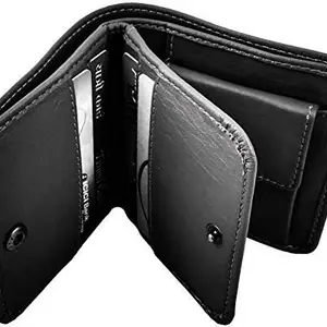 DRYZTOR Wallet Club ® Men's Black RFID Protected Genuine Leather Wallet (WC-BTG-gw-05) (Black)