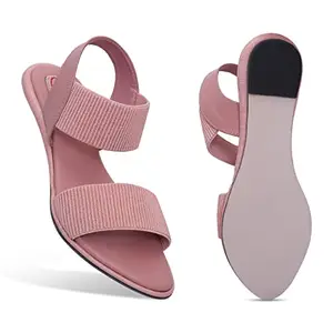 NAAJ Women LDF-1386 Outdoor Sandals Peach Color-Note(All Size are Indian So don't Confuse to choose our size) (numeric_7)