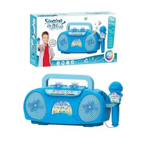 YIJIESHIYU Kids Karaoke Machine for Girls and Boys,Children Karaoke Toywith 1 Microphones Play Microphone for 4-10+ Year Old Kids Singing Great Boys Girls Birthday Gift(Blue)