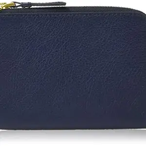 Fossil Blue Leather Women's RFID Passport and Card Holder (SLG1208406)